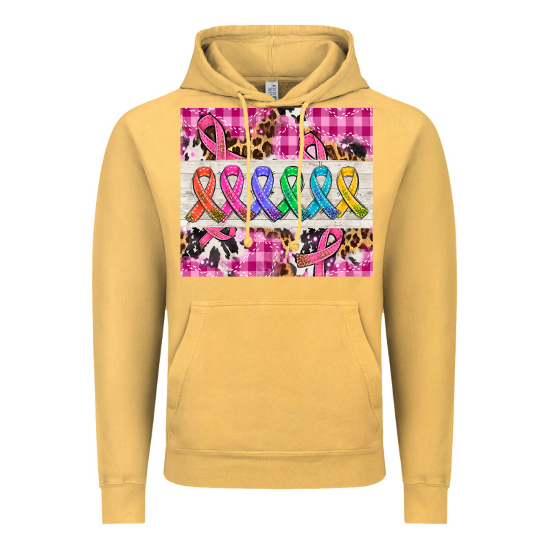 Western Colorfull Cancer Ribbon Vintage Hoodie by AdoDesignShop | Teevron