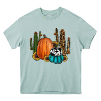 Sunflower Cactus Pumpkin Fall Heavy Core Tee | Teevron