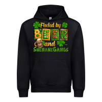 Black St. Patrick's Fueled by beer and shenanigangs Urban Hoodie - OliviaCreatesArt