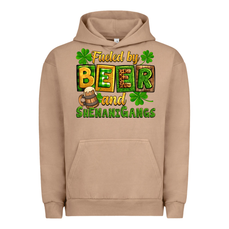 St. Patrick's Fueled By Beer And Shenanigangs Urban Hoodie by OliviaCreatesArt | Teevron