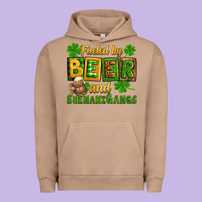 St. Patrick's Fueled By Beer And Shenanigangs Urban Hoodie Designed By Oliviacreatesart