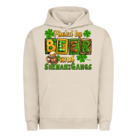 Pigment French Oak St. Patrick's Fueled by beer and shenanigangs Urban Hoodie - OliviaCreatesArt