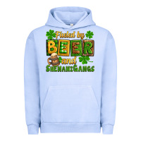 Pigment Grape Ice St. Patrick's Fueled by beer and shenanigangs Urban Hoodie - OliviaCreatesArt