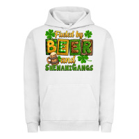Pigment Lunar Rock St. Patrick's Fueled by beer and shenanigangs Urban Hoodie - OliviaCreatesArt