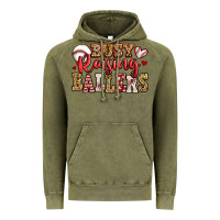 Vintage Olive busy raising ballers baseball Vintage Hoodie - Jasminsmagicworld