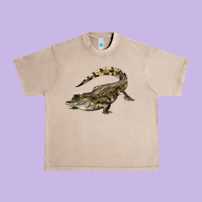 Crocodile Urban Heavy Tee Designed By Lillyallendesigns