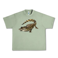 Oil Green crocodile Urban Heavy Tee - LillyAllenDesigns