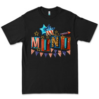 Black American Mini 4th of july Premium Tee - CowGirlArtShop