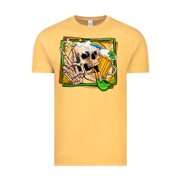 Vintage Mustard st patricks day peace skull Vintage Tee - Jasminsmagicworld