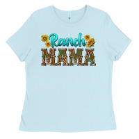 Baby Blue ranch mama Ladies Tee - texasbilliewilder