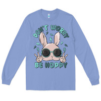 Colony Blue don't worry be hoppy Long Sleeve Tee - MaliasSmallBusiness