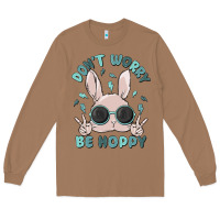Toasted Coconut don't worry be hoppy Long Sleeve Tee - MaliasSmallBusiness