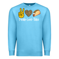 Ocean Blue Peace Love Tacos Premium Sweatshirt - Bettercallsaul