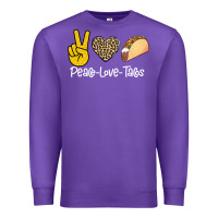 Purple Peace Love Tacos Premium Sweatshirt - Bettercallsaul