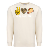 Sandshell Peace Love Tacos Premium Sweatshirt - Bettercallsaul