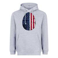 Heather Grey AMERICAN FLAG Heavyweight Hoodie - Bettercallsaul