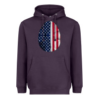 Plum AMERICAN FLAG Heavyweight Hoodie - Bettercallsaul