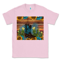 Bubblegum Pink boot cactus sunflower gemstone Classic Tee - AdoDesignShop