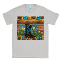 Moon Dust boot cactus sunflower gemstone Classic Tee - AdoDesignShop
