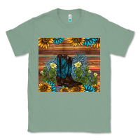 Sage boot cactus sunflower gemstone Classic Tee - AdoDesignShop