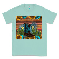 Seafoam boot cactus sunflower gemstone Classic Tee - AdoDesignShop