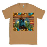 Toasted Coconut boot cactus sunflower gemstone Classic Tee - AdoDesignShop