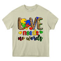 Mossy love needs no words Heavy Core Tee - Zillion Design Studio