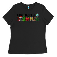 Black one merry teacher Ladies Tee - RanaPortraitStore