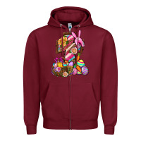 Burgundy He Is Risen Zipper Hoodie - BundleAndBundleShop