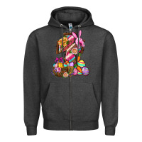 Charcoal Heather He Is Risen Zipper Hoodie - BundleAndBundleShop