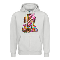 Dove Grey He Is Risen Zipper Hoodie - BundleAndBundleShop