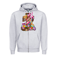 Heather Grey He Is Risen Zipper Hoodie - BundleAndBundleShop
