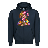 Navy He Is Risen Zipper Hoodie - BundleAndBundleShop