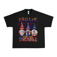 Black Chilling with my gnomies with usa Urban Heavy Tee - NancyCooperArtShop