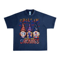 Navy Chilling with my gnomies with usa Urban Heavy Tee - NancyCooperArtShop