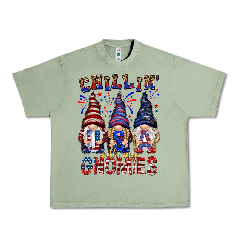 Chilling With My Gnomies With Usa Urban Heavy Tee by NancyCooperArtShop | Teevron
