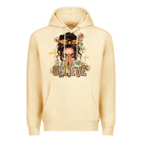 Pina Colada believe praying caucasian messy bun Premium Hoodie - texasbilliewilder