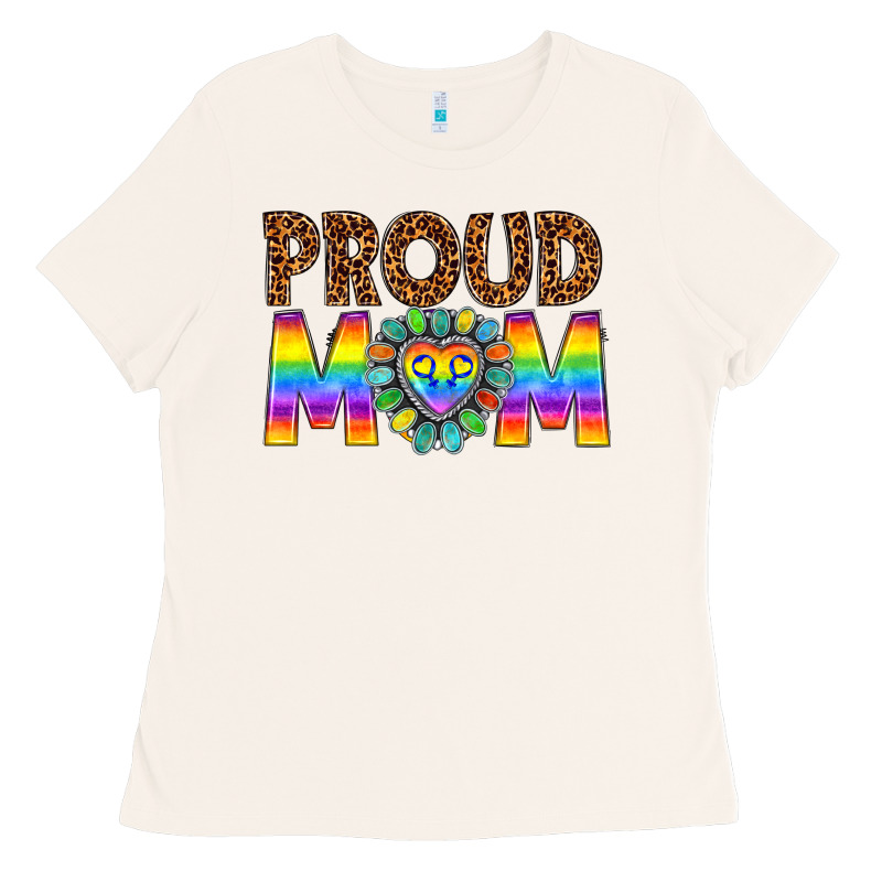 Proud Mom Lgbtq Ladies Tee by texasbilliewilder | Teevron