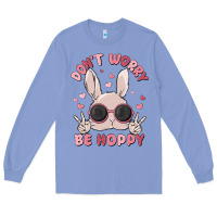 Colony Blue don't worry be hoppy Long Sleeve Tee - MaliasSmallBusiness