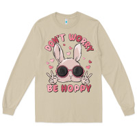 Mushroom don't worry be hoppy Long Sleeve Tee - MaliasSmallBusiness