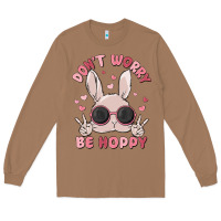 Toasted Coconut don't worry be hoppy Long Sleeve Tee - MaliasSmallBusiness