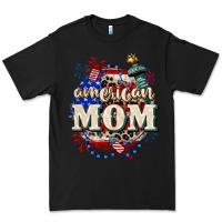 Black American Mom 4th of July Premium Tee - CowGirlArtShop