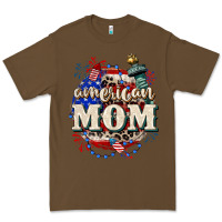 Cacao American Mom 4th of July Premium Tee - CowGirlArtShop