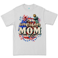 Dove Grey American Mom 4th of July Premium Tee - CowGirlArtShop