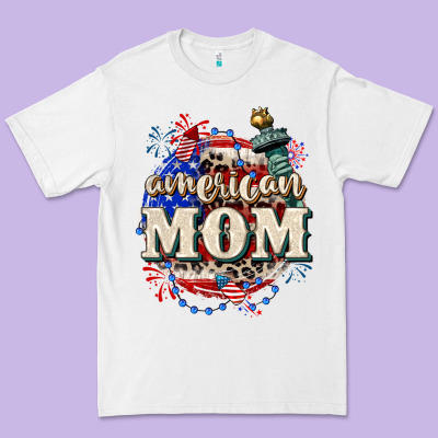 American Mom 4th Of July Premium Tee Designed By Cowgirlartshop