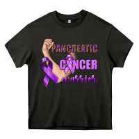 Asphalt Pancreatic Cancer Warrior Heavy Core Tee - texasbilliewilder