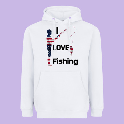 I Love Fishing Heavyweight Hoodie Designed By Bettercallsaul