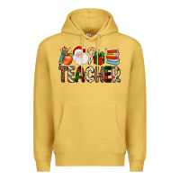 Antique Gold teacher christmas Premium Hoodie - JahusDesignShop