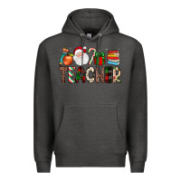 Charcoal Heather teacher christmas Premium Hoodie - JahusDesignShop