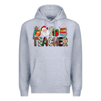 Heather Grey teacher christmas Premium Hoodie - JahusDesignShop